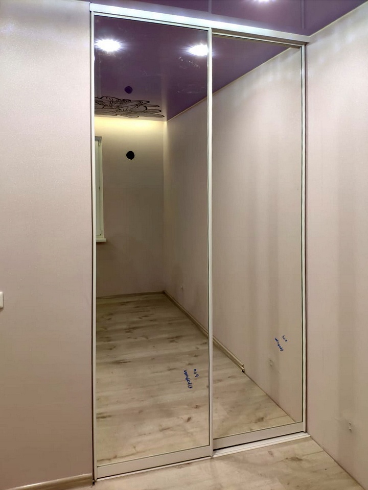 раздвижные зеркальные двери для шкафа